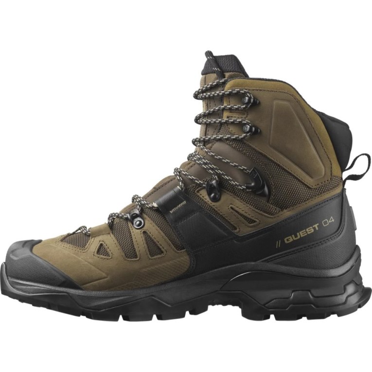 Botas Montaña Salomon Quest 4 GTX Hombre Verde Oliva | MX LOYU192